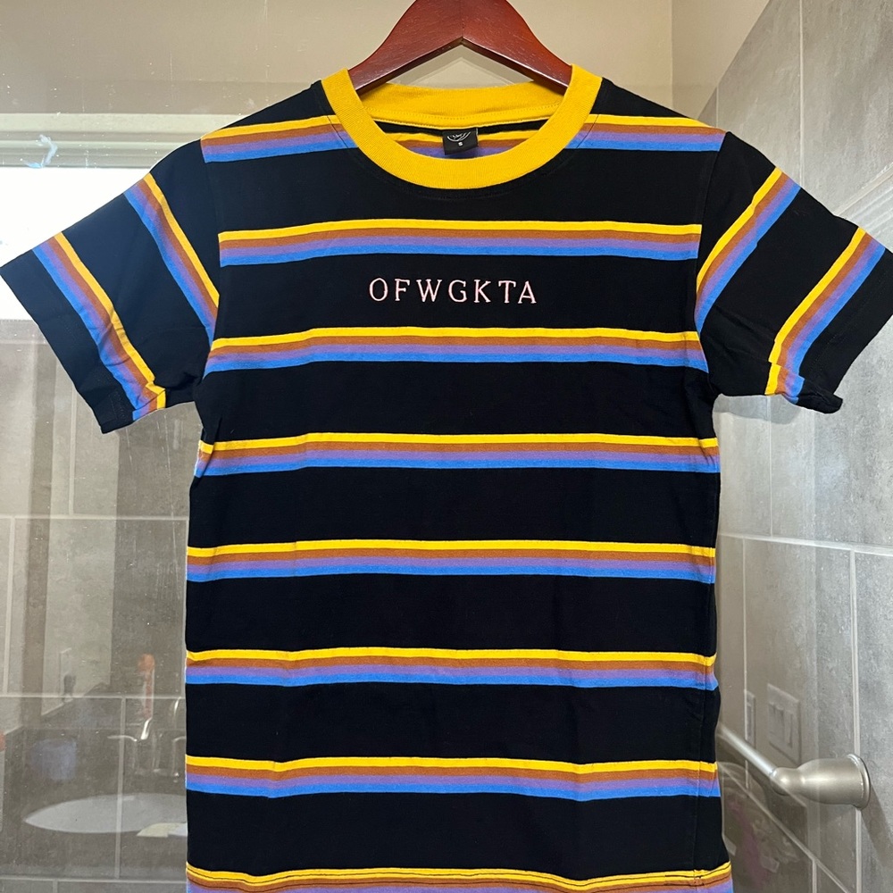 OF Odd Future Embroidered Stripe T-Shirt •Size Small